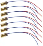 Ototec 20 vnt. raudonas lazerinis diodas 5v 650nm mažiau nei 5mw raudono ta&scaron;ko lazerio galvutės diodas lygio matuokliui grunto instrumentas 75mm ilgio