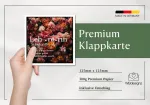 Wbdesignz Mokytojui - Daiktavardžių leksikos stiliaus gėlės padėkos atvirukas mokytojams - Atsisveikinimo įvertinimas, mokslo metų pabaigos dovana mokytojui (kvadratinis)