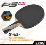 Gewo Ps Blast Power stalo teniso raketė, Ittf patvirtinta profesionali stalo teniso raketė, universalus raketė su Controlled Thunderball 2 danga ir didelėmis rotacijos savybėmis, įgaubta, 1,8 mm kempinė