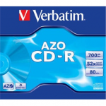Verbatim CD-R 80/700MB 52X AZO CRYSTAL jewel box - 43327