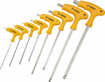 Neotools Topex &Scaron;e&scaron;iakampiai veržliarakčiai "T" tipo 2-10 mm, rinkinyje 8 vnt.