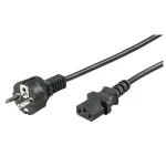 Goobay F tipas, CEE 7/7 - C13 maitinimo laidas, 3 m, juodas