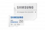 Atminties kortelė Samsung PRO Endurance microSD 256 GB, Baltos spalvos