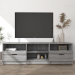 TV staliukas Televizoriaus spintelė, pilka ąžuolo, 150x33,5x45cm, mediena