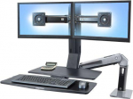 Laikiklis also ERGOTRON WorkFit-A II dvigubas 5 colių keltuvas Al