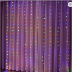 LED užuolaida USB 5V RGB 3x3m 300LED su valdikliu ir nuotolinio valdymo pulteliu