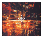 Pelės kilimėlis DELTACO GAMING L, 450x400x4mm, juodas su abstrakčiu pie&scaron;iniu / GAM-097