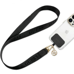 Dėklas Guess CBDY Nylon dirželis telefonui juodos spalvos