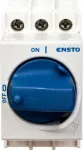 Ensto 3P 40A izoliacinis jungiklis su mėlyna rankenėle KS 3.40