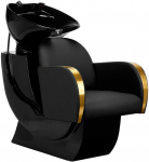 Activeshop Kirpyklos plautuvė GABBIANO PROFESSIONAL HAIRWASHER MALAGA GOLD Juodas