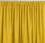Užuolaidos garstyčių spalvos 560&times;245 cm i&scaron; čenilio