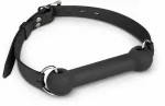 EasyToys Silicone Bit Gag - Adjustable Comfort Model, Juodas