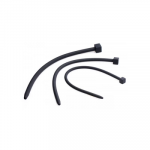 XR Brands Master Series Silicone Sounding Device Screw-On Luxury Juodas