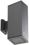Kanlux Kanlux Lart 29833 sieninis &scaron;viestuvas lauko sieninis &scaron;viestuvas 2x60W E27 antracito spalvos