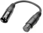 DMX kabelio perėjimas 3pin - 5pin Adam hall K3DHM0020 0.20m