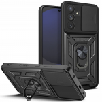 Samsung Galaxy S24 FE Tech-Protect Camshield Pro dėklas telefonui juodos spalvos