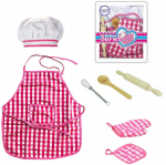 WOOPIE Little Chef komplektas Virėjo kostiumas Virtuvės aksesuarai 7 vnt.