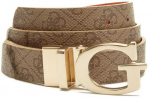 Guess, Alisa, Textile Belt, Brown, For Women