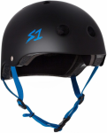 S1 LIFER HELMET - Juodas MATTE WITH CYAN STRAPS L (Atnaujinta)