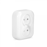 Montis Ant pavir&scaron;iaus montuojamas dvigubas ki&scaron;tukinis lizdas NT-5F MONTIS EXTENSA MT082