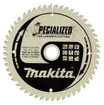 Makita T.C.T. pjovimo diskas B-33831 T.C.T &bull; 165 x20 mm &bull; T52 &bull; 5&deg; &bull; MDF/laminatui