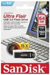 SanDisk ULTRA FLAIR USB 3.0 64GB (iki 150MB/s)
