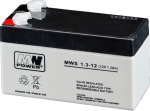 Mw Power MWPower MWS 12V 1.3Ah F1(187) AGM akumuliatorius, 5 metai