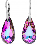 Sidabriniai auskarai su Swarovski kristalais Brasco 53505