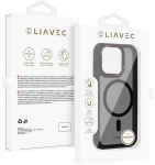 Dėklas Liavec Hybrid Smoke Magsafe dėkals skirtas Apple iPhone 15 Pro Max