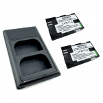 2x Canon LP-E6 akumuliatorius 2000 mAh+ dvigubas pakrovėjas