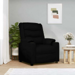 Fotelis Elektrinis atlo&scaron;iamas krėslas, juodos spalvos, dirbtinė oda