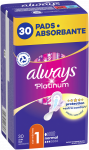 Always Platinum Normal Size 1 Higieniniai Paketai su Sparneliais, 30 vnt.