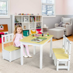 Promotions Vaikų veiklos stalo komplektas, 70x48x50 cm, natūrali pilka