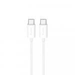 Puro TPE 25W USB-C - USB-C 3m kabelis - baltos spalvos