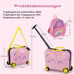 Kelioninis Bonideco Select 2 dalių vaiki&scaron;kas lagaminas + kuprinė 47 cm ilgio lagaminas ir 30 cm pločio kuprinė žvaigždė