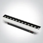 12W LED &scaron;viestuvas į magnetines sistemas MINI/MIDI, baltas, 3000/3500/4000K, 48V, 50&deg;, 42112AA/W/V