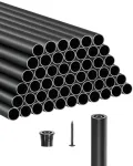 Aliuminio laiptų baliustrados, 81.28 cm stulpeliai, juodo metalo turėklų stulpai, lauko terasos turėklai, denio baliustrados, 51 vnt. komplektas, balkonų tvorelės