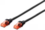Digitus 15 m Cat6 U/UTP, 15 m, Cat6, U/UTP (UTP), RJ-45, RJ-45, juodas
