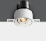 6,5W LED užglaistomas pakreipiamas &scaron;viestuvas, baltas, 3000/3500/4000K, IP54, 11107BT/W/V