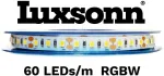 19.2 W/m LED juosta LUXSONN, RGB+W (4000K), DC24, IP20, 60 LED/m. Kaina nurodyta už 1m.