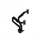 Laikiklis Arozzi Desk Mount | Neo Duo - Gas Spring Monitorius Arm AZ-ALZARE-NEO-DUO-BK | Tilt, Swivel, Rotation | Maximum weight (capacity) 9kg | Juodas