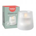 Bolsius Žvakė su kvapu stiklinėje &bdquo;Clean Light&ldquo; &Oslash;95x85mm, 0% kvapo