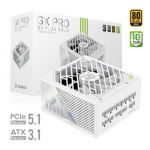 Gamemax PSU | GX PRO 1250G WH | 1250 W | Gold | Baltas | Full Modular