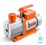 Vakuuminis siurblys &Scaron;VOK ir automobilių kondicionierių priežiūrai, dviejų pakopų rotacinis, 198 L/min, oro kondicionavimo sistemoms, &scaron;altne&scaron;io siurblys