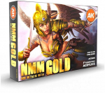 AK Interactive NMM Auksas 3rd Gen akrilinių dažų rinkinys, 6 vnt