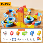 EXTRALINK TOYS Rinkinys TOR&Oacute;W MAGNETYCZNYCH KOLEJKA MAGNETYCZNA MAGNETIC LEVITATION (150 SZT.)