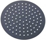 Plieninė apvali lietaus du&scaron;o galva 30 cm, JUODA (170549)