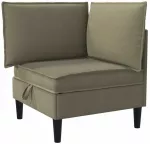 Sofa Svetainės baldų komplektas 6 vnt. Chaki Audinys