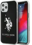 Us Polo Assn U.S. Polo USHCP12LTPUHRBK &bdquo;Big Horse&ldquo; telefono dėklas iPhone 12 Pro Max, juodas
