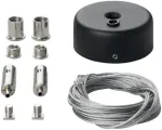 Magnetinės sistemos DAVINCI pakabinimo rinkinys, juodas, 2vnt.